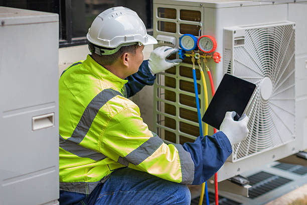 Professional Hvac technician working in Swan River, MN